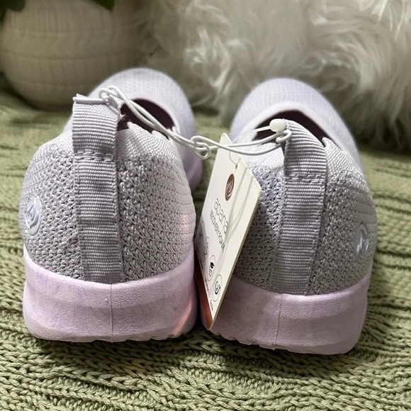 Apana Lavender Knit Slip-On Flats - Picture 4 of 6